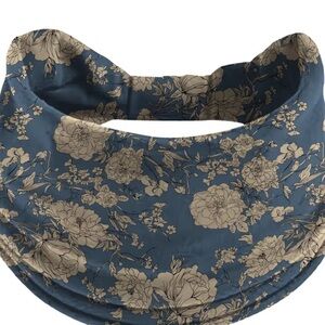 New Floral Blue and Cream Women's Headband